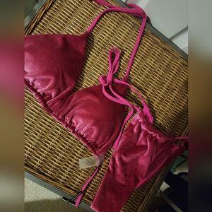 Fashion Nova Velvet Bikini NWT